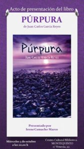 Presentación del libro ‘Púrpura' de Juan Carlos García Reyes en la Biblioteca de Montequinto