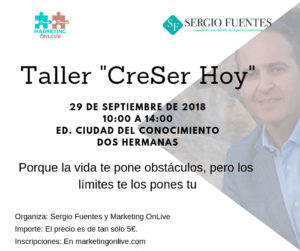 Taller de emprendimiento "CreSer Hoy" con Sergio Fuentes