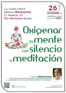conferencia publica oxigenar la mente con silencio y meditacion