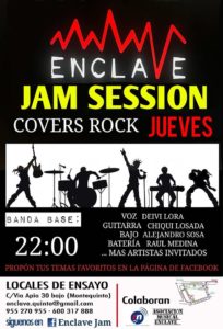 jam session rock covers en sala enclave
