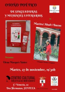 Presentación del libro: 'De singladuras y mejunjes literarios' en la Biblioteca de Montequinto