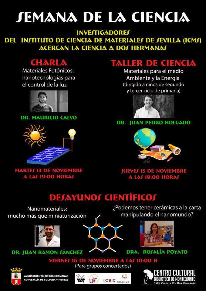 Charlas, talleres y encuentros 'Te acercamos la Ciencia' en la Biblioteca de Montequinto