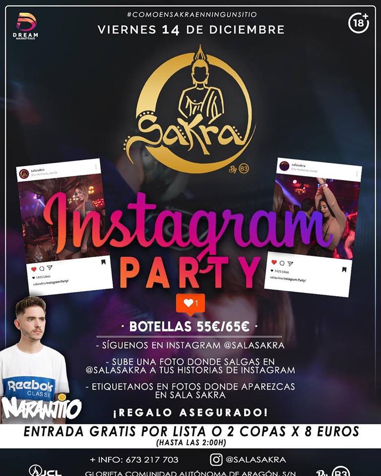 Instagram Party en Sala Sakra