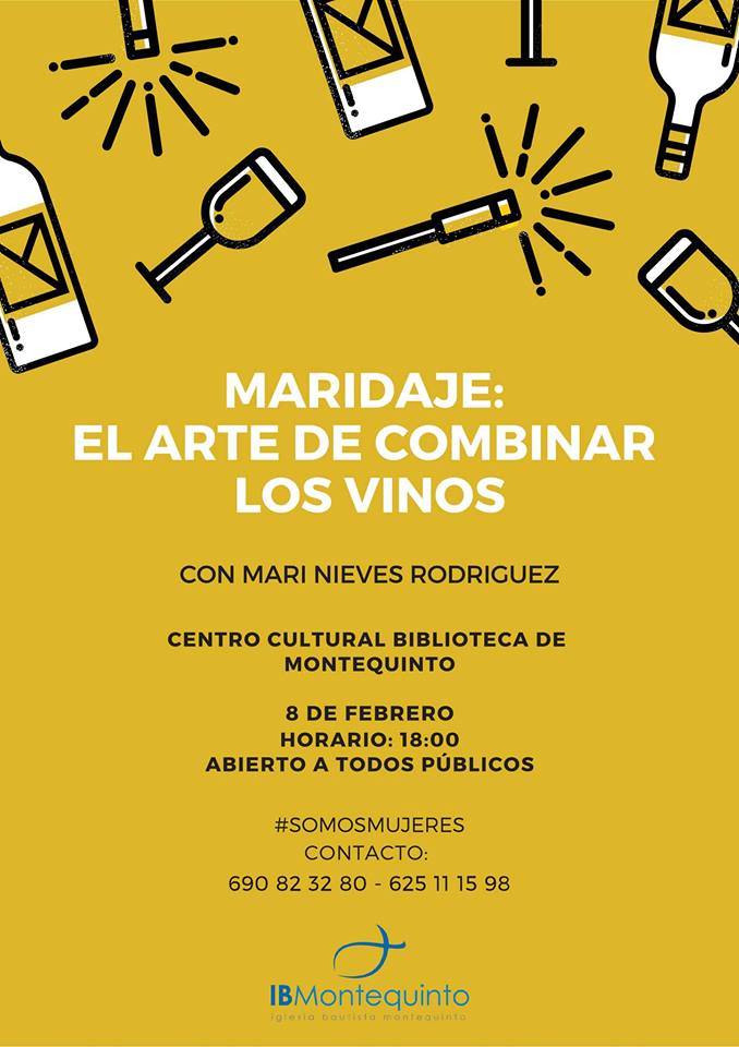 Charla-coloquio Maridaje: El arte de combinar los vinos en el Centro Cultural Biblioteca de Montequinto