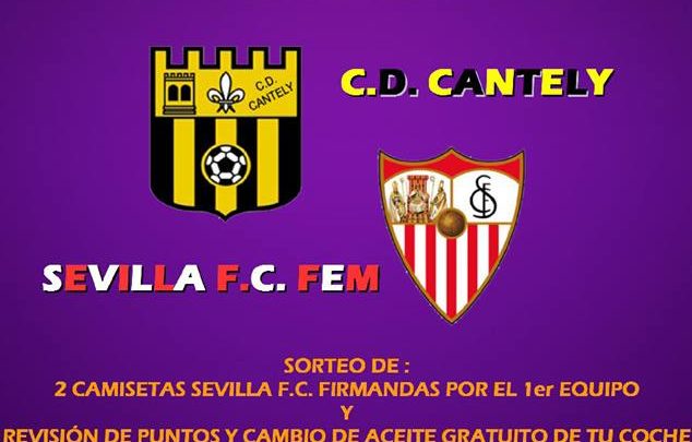 Partido solidario contra el cáncer entre el C.D Cantely y el Sevilla F.C Femenino